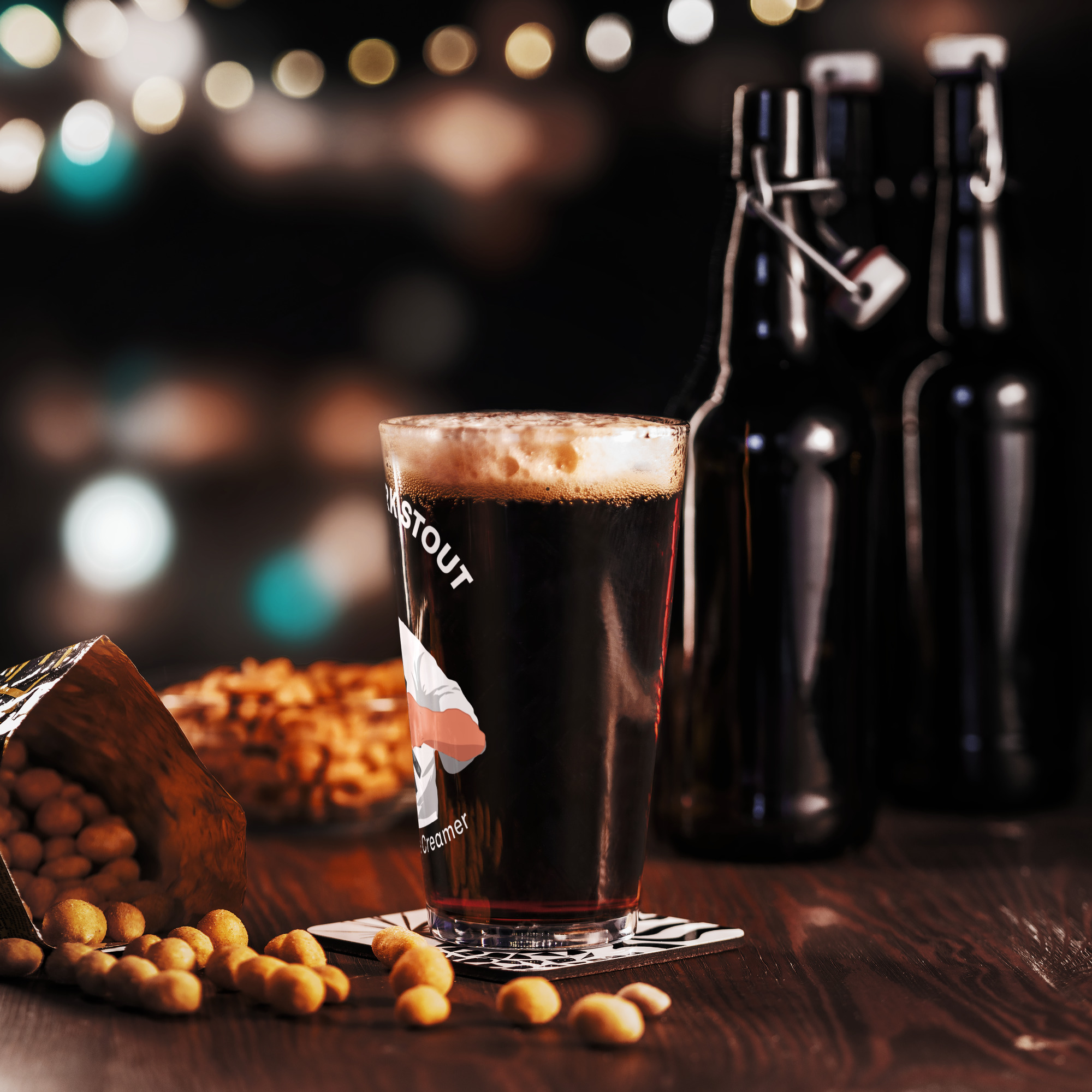 Clockwork Stout Pint Glass